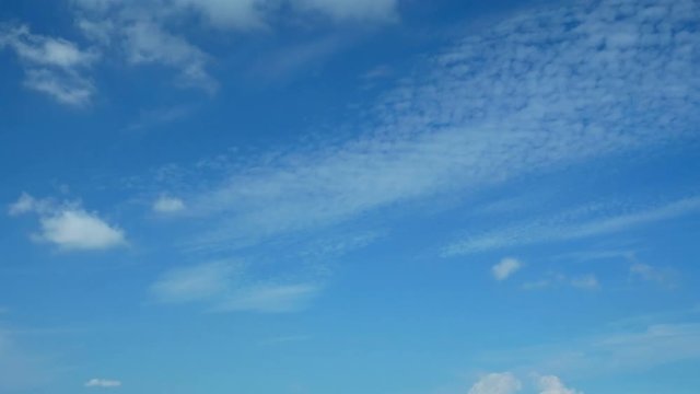 4K 空と雲 タイムラプス　夏　7月