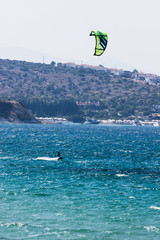 Kite surfing on the turkish sea