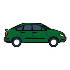 car vehicle transport speed motor image vector illustration
