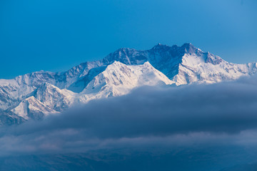 Fototapeta na wymiar Kangchenjunga mount landscape