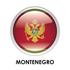 Round flag of Montenegro