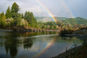 Double Rainbow on Smith River