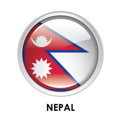 Round flag of Nepal