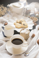 Coffee Time Break Cafe and Chocolate chip cookies Leisure Relaxation
