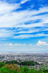 郊外の展望 街並み