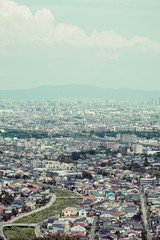 郊外の展望 街並み