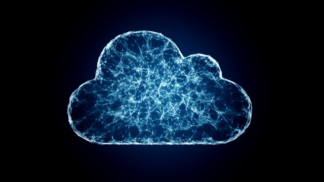 cloud computing, IT symbol of the cloud technologies