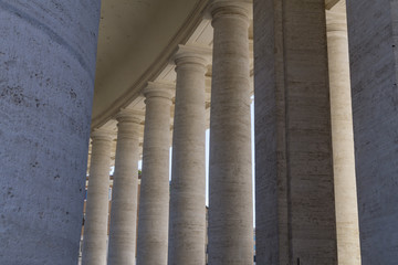Vatican City St Peters Square Columns