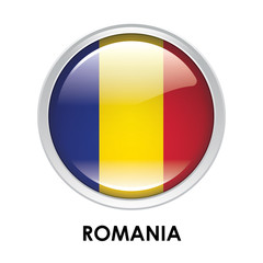 Fototapeta premium Round flag of Romania