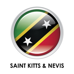 Round flag of Saint Kitts & Nevis