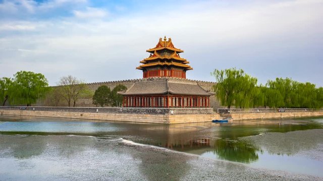 Time lapse video of Forbidden city in Beijing, China