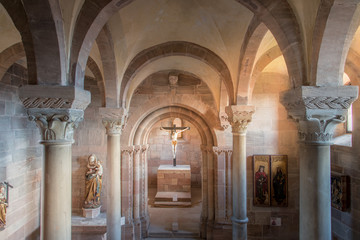 Jesus in empty stone church, Neuremberg