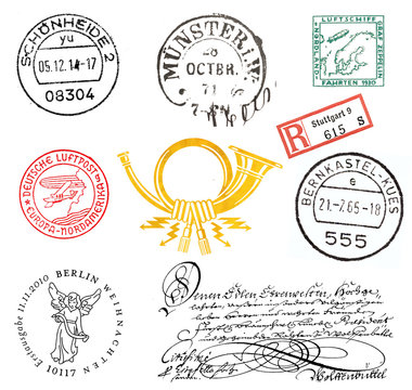 Briefmarken und Poststempel aus Deutschland