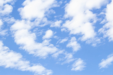 Sky blue background and sun