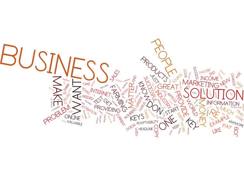THE KEYS TO BUSINESS VICTORIES Text Background Word Cloud Concept