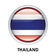 Round flag of Thailand