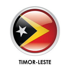 Round flag of Timor-Leste