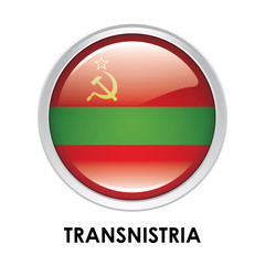 Fototapeta premium Round flag of Transnistria