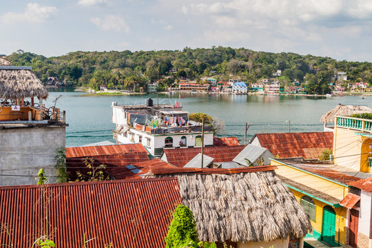 Roofs Of Flores, Guatemala