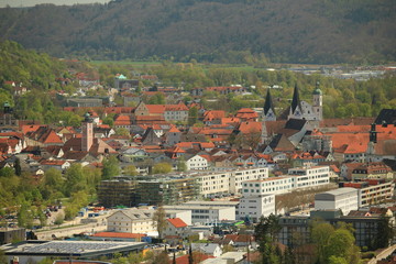 Die Stadt Eichst&auml;tt im Altm&uuml;hltal - Panoramablick
