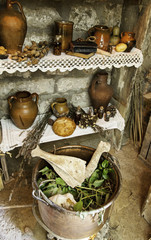 Objects of witchcraft to make magic