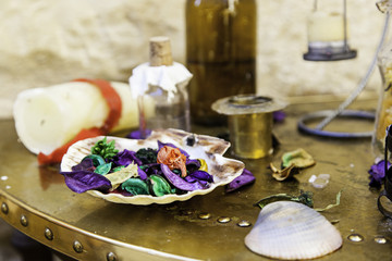 Objects of witchcraft to make magic