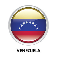 Round flag of Venezuela