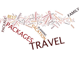 THE BENEFITS OF TRAVEL OFFERS Text Background Word Cloud Concept