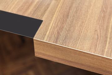 wooden table detail