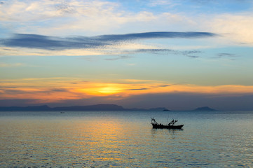 Fototapeta premium Kep sunset, Cambodia