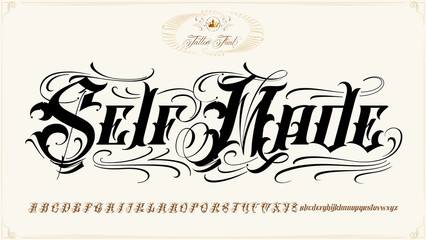 Self Made tattoo lettering set