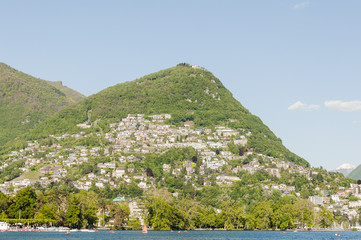 Lugano, Stadt, Altstadt, Luganersee, See, Seeufer, Monte Brè, Ausflugsberg, Wanderweg,...