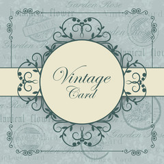 Vintage card with place for your text
