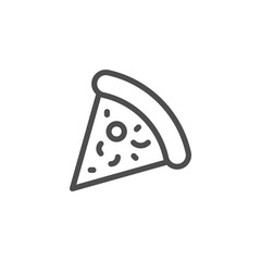 Pizza line icon