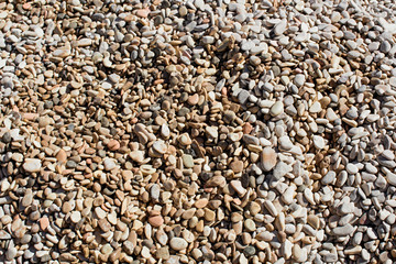 Background Colored pebbles on the beach