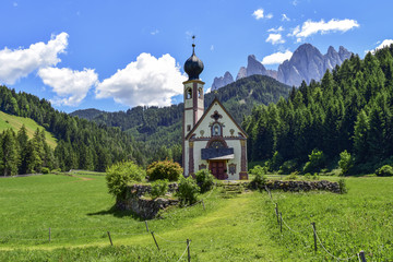 Chiesa di San Giovanni in Ranui, Val di Funes, Trentino-Alto Adige, Italy