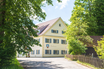 Town hall in Dietramszell city, Bavaria, Germany