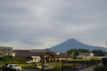 Naklejka premium 富士山 山 景色 眺め
