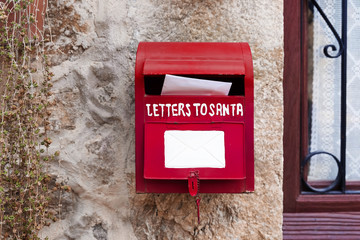 Letters for Santa Mailbox Christmas Decoration.