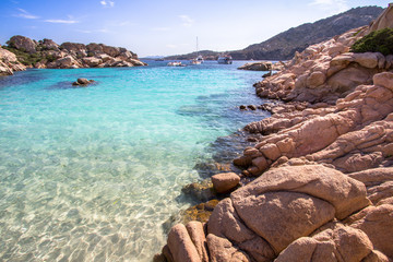 Beach of Cala Coticcio, Sardinia, Italy