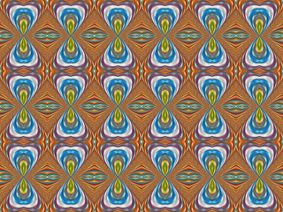 Hourglass and Diamond Background Pattern