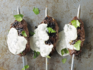 rustic greek middle eastern lamb kofta