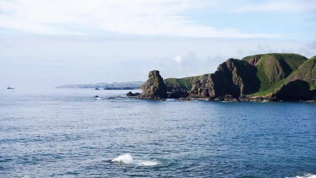 Tilly Tennant rock stack and coastline.
