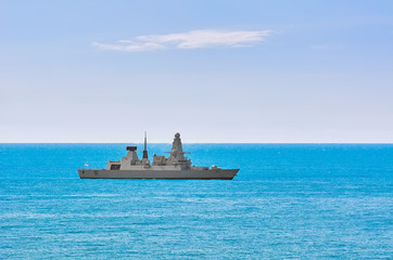 Air-defence Destroyer in the Sea