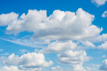 Naklejka na ściany i meble Clouds against a blue sky