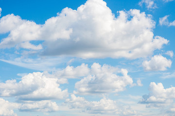 Clouds against a blue sky
