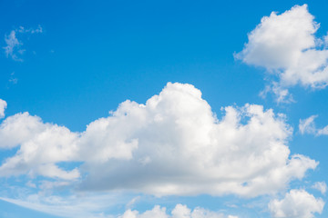 Fototapeta na wymiar Clouds against a blue sky