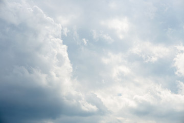 Clouds against a blue sky