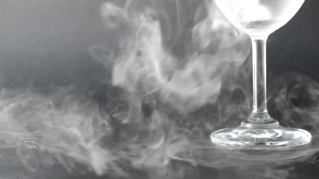 Dry ice smoke