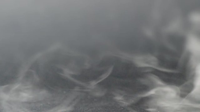 Dry ice smoke